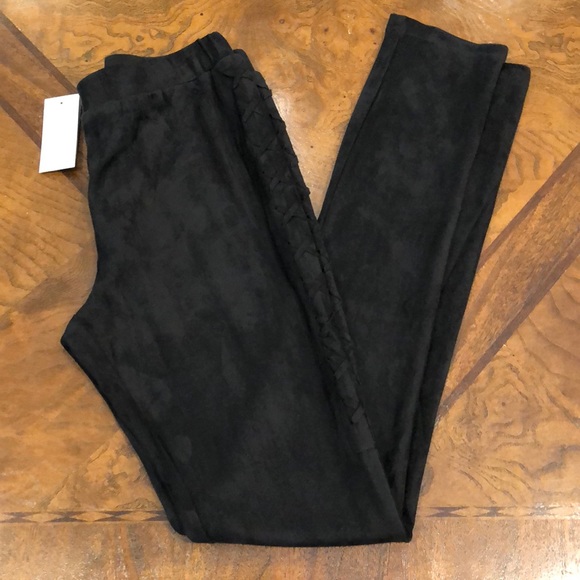 Sugarlips Pants - SugarLips Leggings faux suede x design side XS & S LAST FINAL PRICE SALE